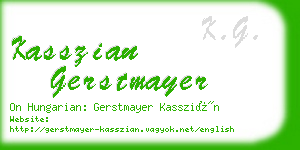 kasszian gerstmayer business card